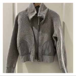 LULULEMON GREY SO SHERPA JACKET